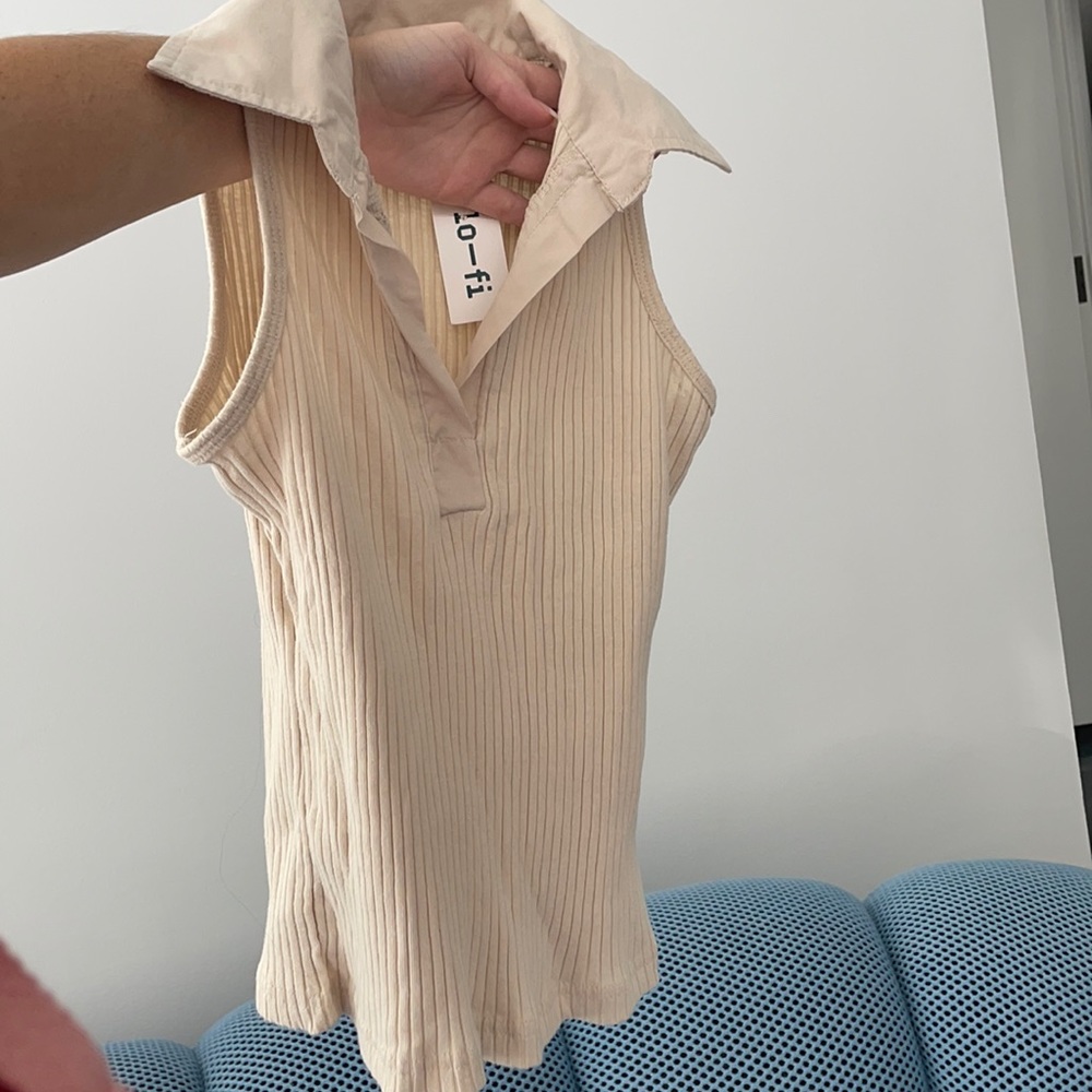 Collard tank top